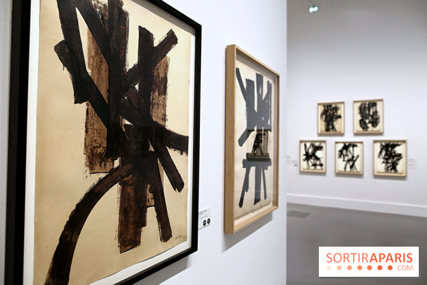 Pierre Soulages : nos photos de son exposition et de ses peintures sur papier à voir au Musée du Luxembourg 