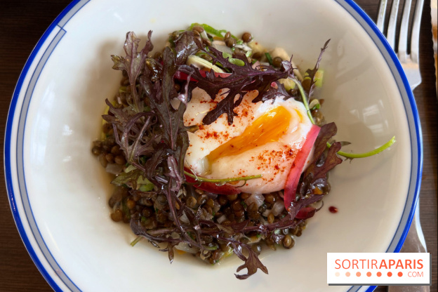 Comptoir Lazu - Salade de lentilles, oeuf parfait