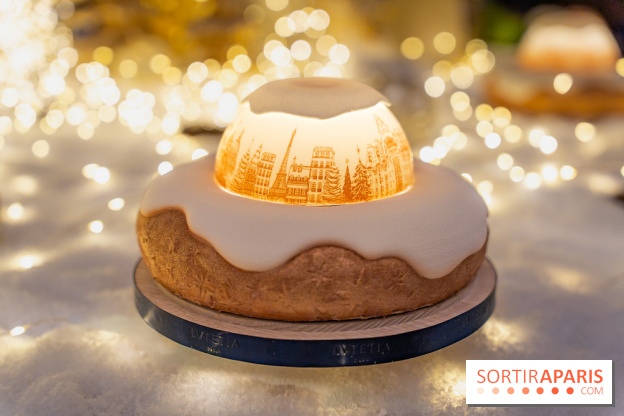 la Bûche de Noêl du Mandarin Oriental Lutetia aux Lumières de Paris