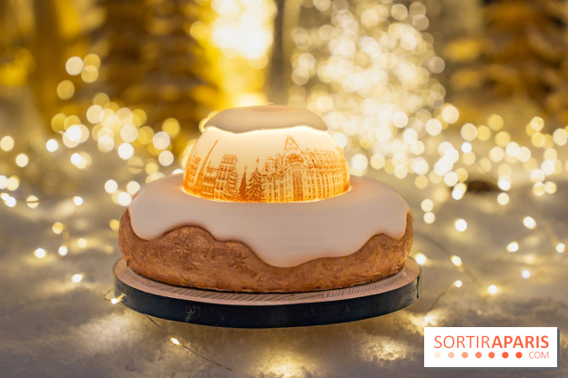 la Bûche de Noêl du Mandarin Oriental Lutetia aux Lumières de Paris