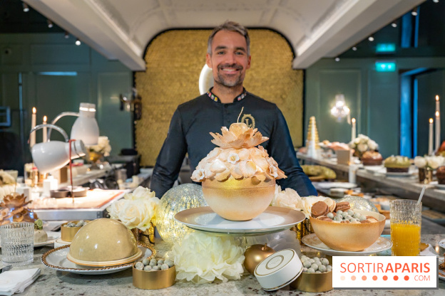 Les bûches et créations de Noël et fêtes de Ladurée 2025