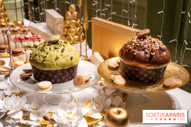 Les bûches et créations de Noël et fêtes de Ladurée 2025