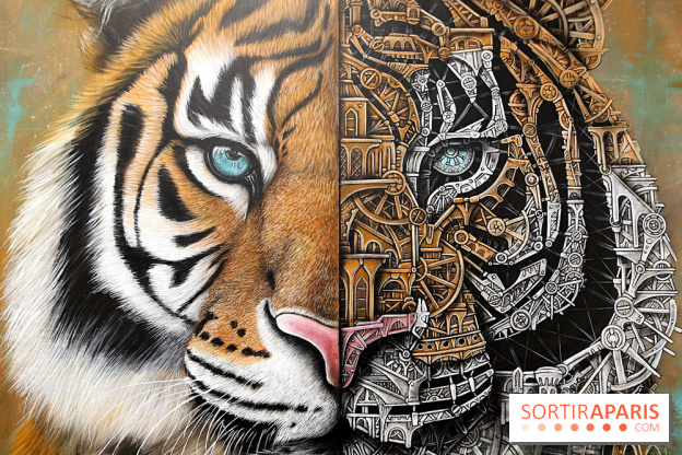 Ardif : nos photos de son exposition 'Felines Mechanimal'