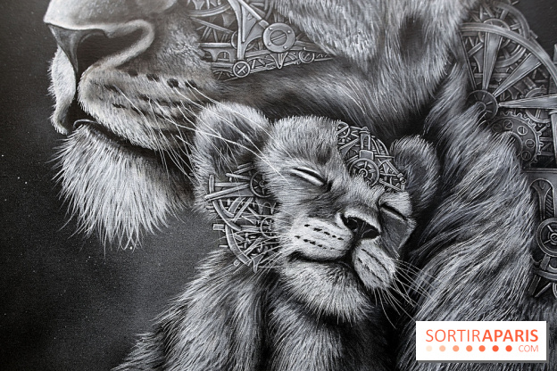 Ardif : nos photos de son exposition 'Felines Mechanimal' 