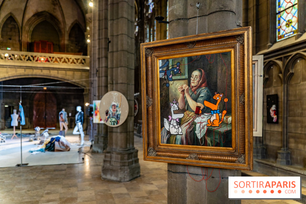 Exposition street-art et mode gratuit dans une chapelle à Paris : à la Croisée des Arts - photos - A7C09040