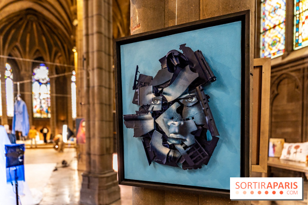Exposition street-art et mode gratuit dans une chapelle à Paris : à la Croisée des Arts - photos - A7C09035