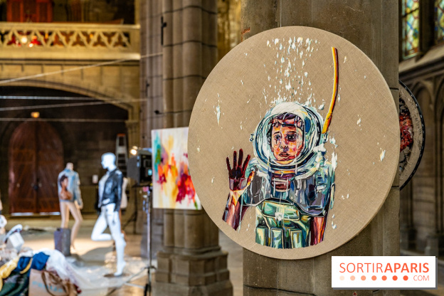 Exposition street-art et mode gratuit dans une chapelle à Paris : à la Croisée des Arts - photos - A7C08993