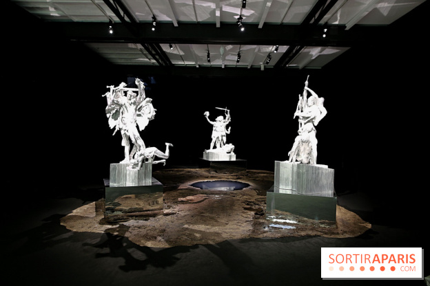 Daniel Buren et Miles Greenberg, nos photos de l'expo au Reiffers Art Inititiatives à Paris 