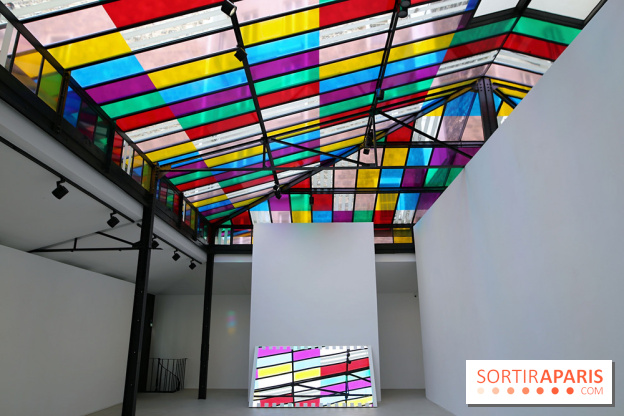 Daniel Buren et Miles Greenberg, nos photos de l'expo au Reiffers Art Inititiatives à Paris