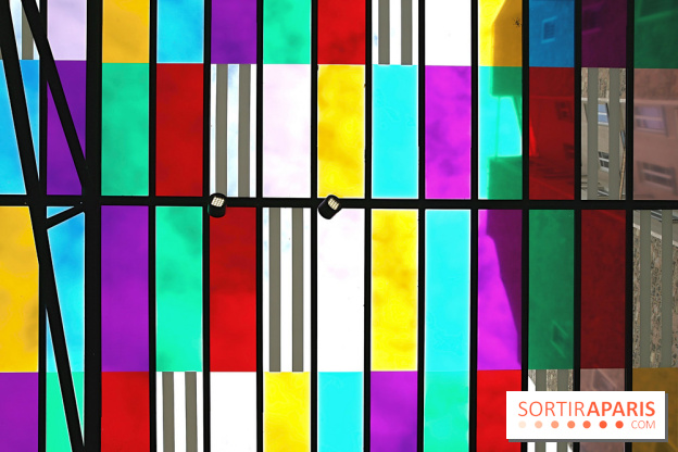 Daniel Buren et Miles Greenberg, nos photos de l'expo au Reiffers Art Inititiatives à Paris 