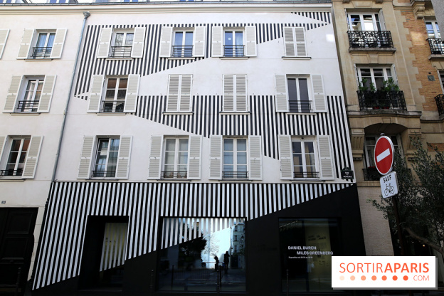 Daniel Buren et Miles Greenberg, nos photos de l'expo au Reiffers Art Inititiatives à Paris 