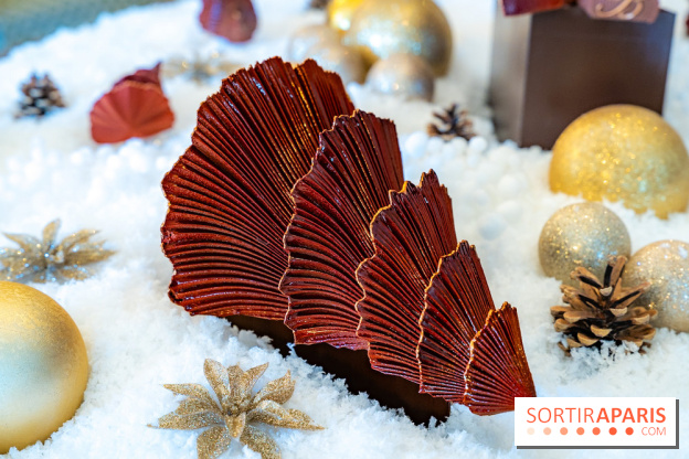 Bûche de Noël du Bristol 2025 signée Maxence Barbot : l'Art du Sommet - photos - A7C08918