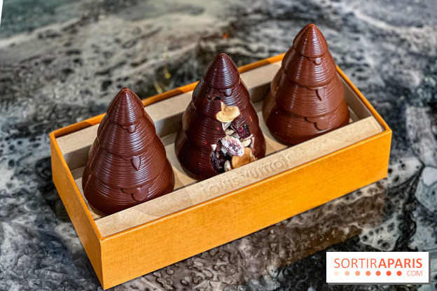 Bûche et chocolats de Noël 2025 de Louis Vuitton par Maxime Frédéric