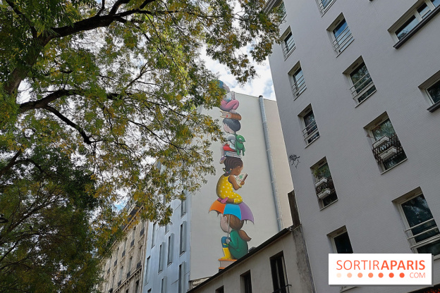 Seth, les photos de son œuvre murale à Belleville