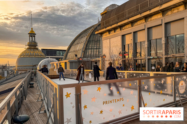 Noël 2025 au Printemps Haussmann : une patinoire gratuite au sommet du grand magasin
