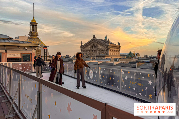 Noël 2025 au Printemps Haussmann : une patinoire gratuite au sommet du grand magasin