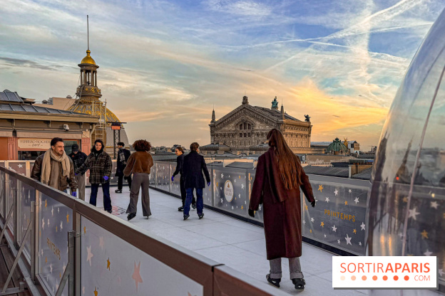 Noël 2025 au Printemps Haussmann : une patinoire gratuite au sommet du grand magasin