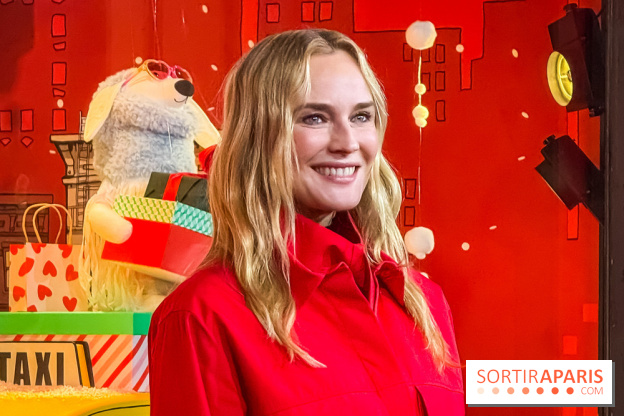 Les vitrines de Noël du Printemps Haussmann à Paris 2025 avec Diane Kruger, les photos