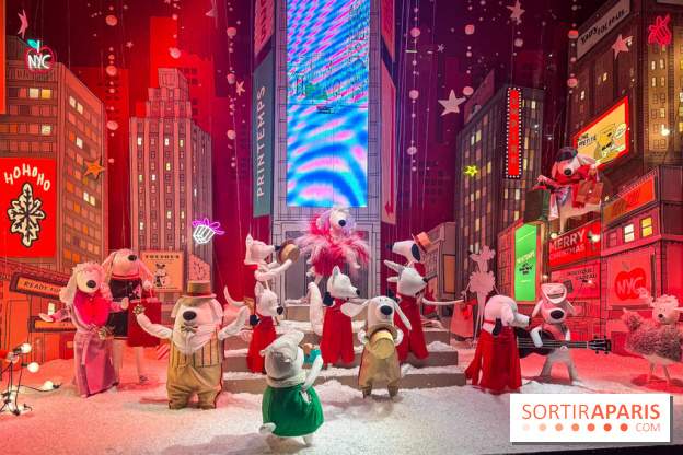 Les vitrines de Noël du Printemps Haussmann à Paris 2025 avec Diane Kruger, les photos
