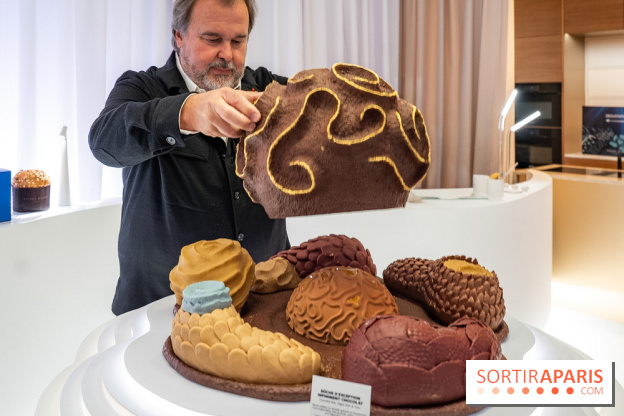 Bûches de Noël et créations de fête 2025 de Pierre Hermé : les Abysses