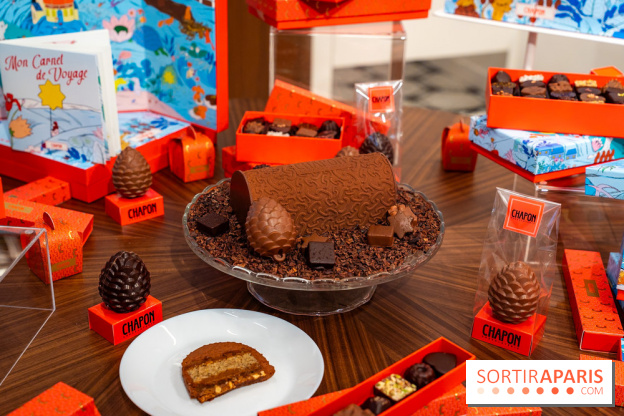 Bûche de Noël et créations de fête de Chapon 2025 - A7C07431