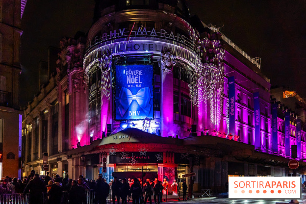 Inauguration des vitrines de Noël du BHV Marais à Paris 2025 avec Vincent Niclo et Vitaa - photos - A7C01322