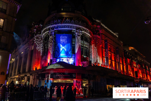 Inauguration des vitrines de Noël du BHV Marais à Paris 2025 avec Vincent Niclo et Vitaa - photos - A7C01343