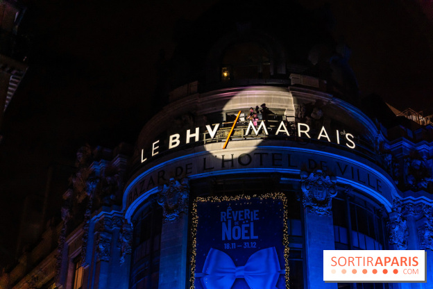 Inauguration des vitrines de Noël du BHV Marais à Paris 2025 avec Vincent Niclo et Vitaa - photos - A7C01355