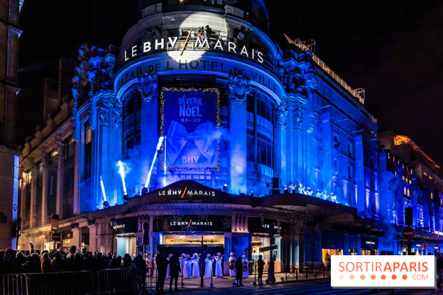 Inauguration des vitrines de Noël du BHV Marais à Paris 2025 avec Vincent Niclo et Vitaa - photos - A7C01382