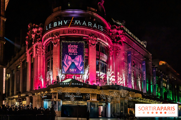 Inauguration des vitrines de Noël du BHV Marais à Paris 2025 avec Vincent Niclo et Vitaa - photos - A7C01468