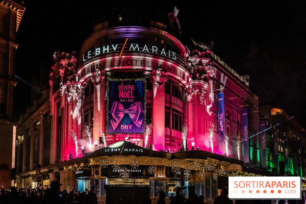 Inauguration des vitrines de Noël du BHV Marais à Paris 2025 avec Vincent Niclo et Vitaa - photos - A7C01471