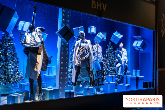 Inauguration des vitrines de Noël du BHV Marais à Paris 2025 avec Vincent Niclo et Vitaa - photos