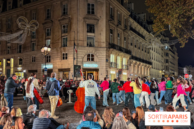 Illuminations de Noël 2025 : Julien Cohen organise un flash mob géant avec 300 musiciens à Paris  - IMG 0903