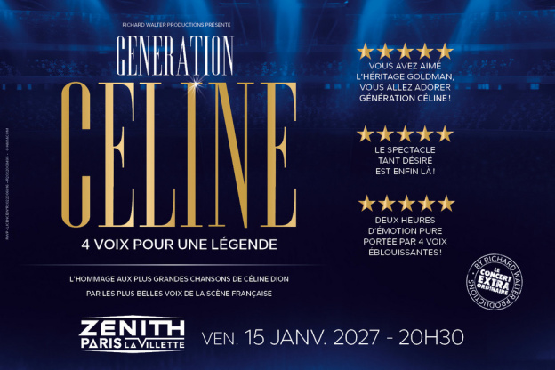 Génération Céline : Concert au Dôme de Paris & l'Arena Grand Paris en 2026
