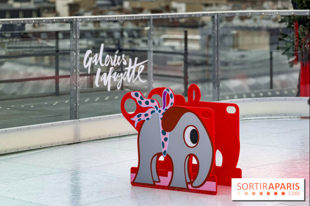 Noël 2025 aux Galeries Lafayette Haussmann : une patinoire éphémère sur les toits de Paris