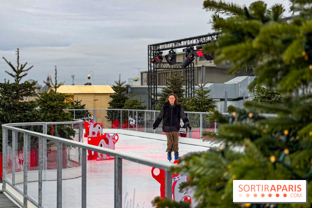 Noël 2025 aux Galeries Lafayette Haussmann : une patinoire éphémère sur les toits de Paris