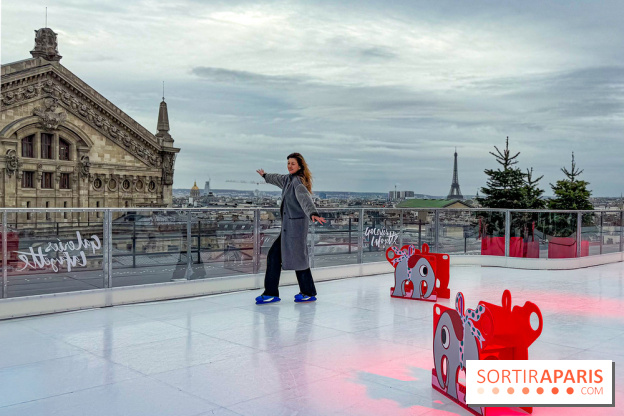 Noël 2025 aux Galeries Lafayette Haussmann : une patinoire éphémère sur les toits de Paris