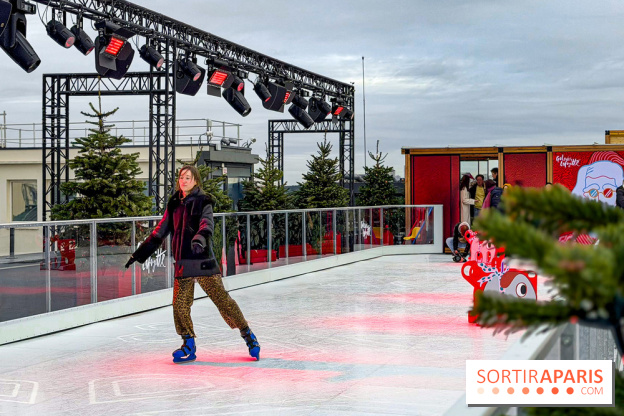 Noël 2025 aux Galeries Lafayette Haussmann : une patinoire éphémère sur les toits de Paris