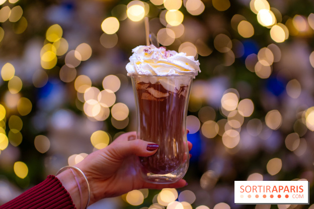 Tea time de Noël du Mandarin Lutetia 2025 par Nicolas Guercio - photos - chocolat chaud