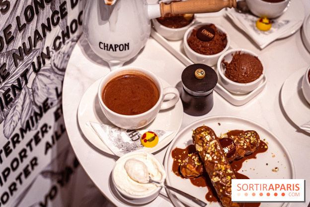salon de thé chocolatier Chapon Saint-Germain-En-Laye - Yvelines:  chocolat chaud et gourmandises - photos