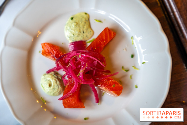 Le petit bouillon de la gare à Asnières-sur-Seine - photos - gravlax de truite