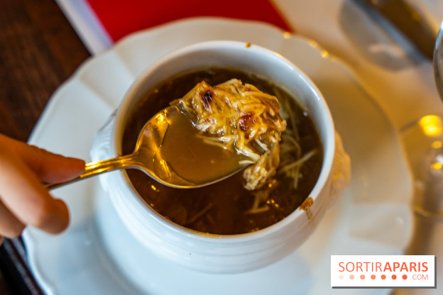 Le petit bouillon de la gare à Asnières-sur-Seine - photos - soupe à l'oignon