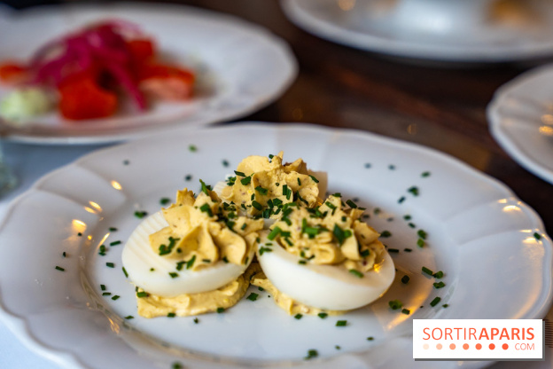 Le petit bouillon de la gare à Asnières-sur-Seine - photos - oeufs mimosa