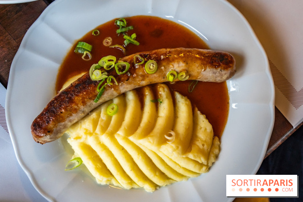 Le petit bouillon de la gare à Asnières-sur-Seine - photos - purée saucisse