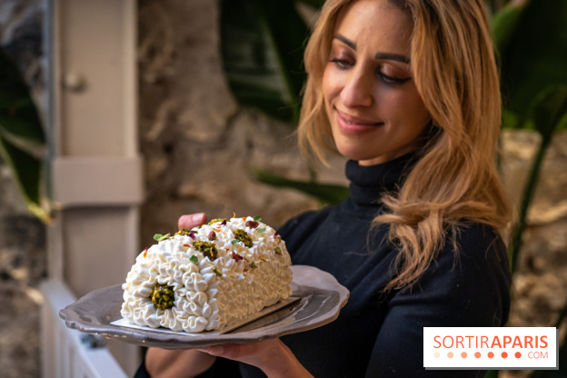 Bûche de Noël Paris-Brest pistache et tropicale de Nour Kandler - Lalla Coffee - A7C02406