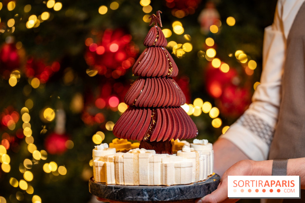 Bûche de Noël Cheval Blanc 2025 : Maxime Frédéric dévoile un sapin exceptionnel - photos - A7C02768