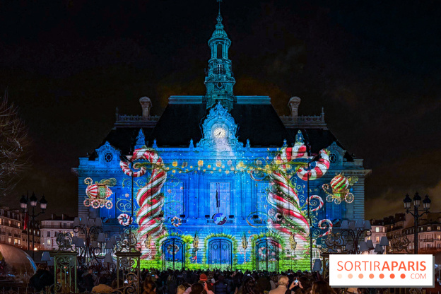 Noël 2025 à Levallois-Perret (92) : spectacle son & lumière gratuit sur l'Hôtel de Ville  - IMG 5375