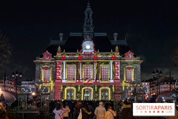 Noël 2025 à Levallois-Perret (92) : spectacle son & lumière gratuit sur l'Hôtel de Ville  - IMG 5381