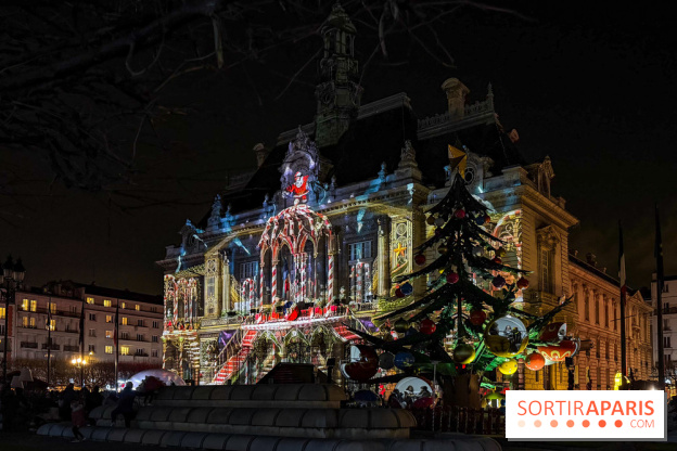 Noël 2025 à Levallois-Perret (92) : spectacle son & lumière gratuit sur l'Hôtel de Ville  - IMG 5417