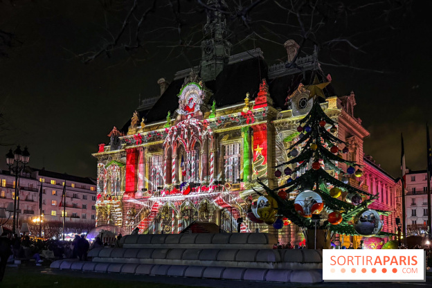Noël 2025 à Levallois-Perret (92) : spectacle son & lumière gratuit sur l'Hôtel de Ville  - IMG 5425